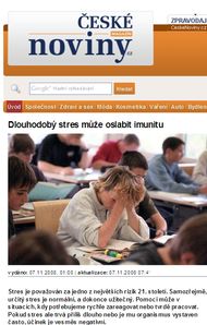 Dlouhodobý stres může oslabit imunitu